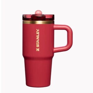 Stanley 14 oz Holiday Red Holly Berry Gloss ProTour Flip Straw Tumbler 14oz